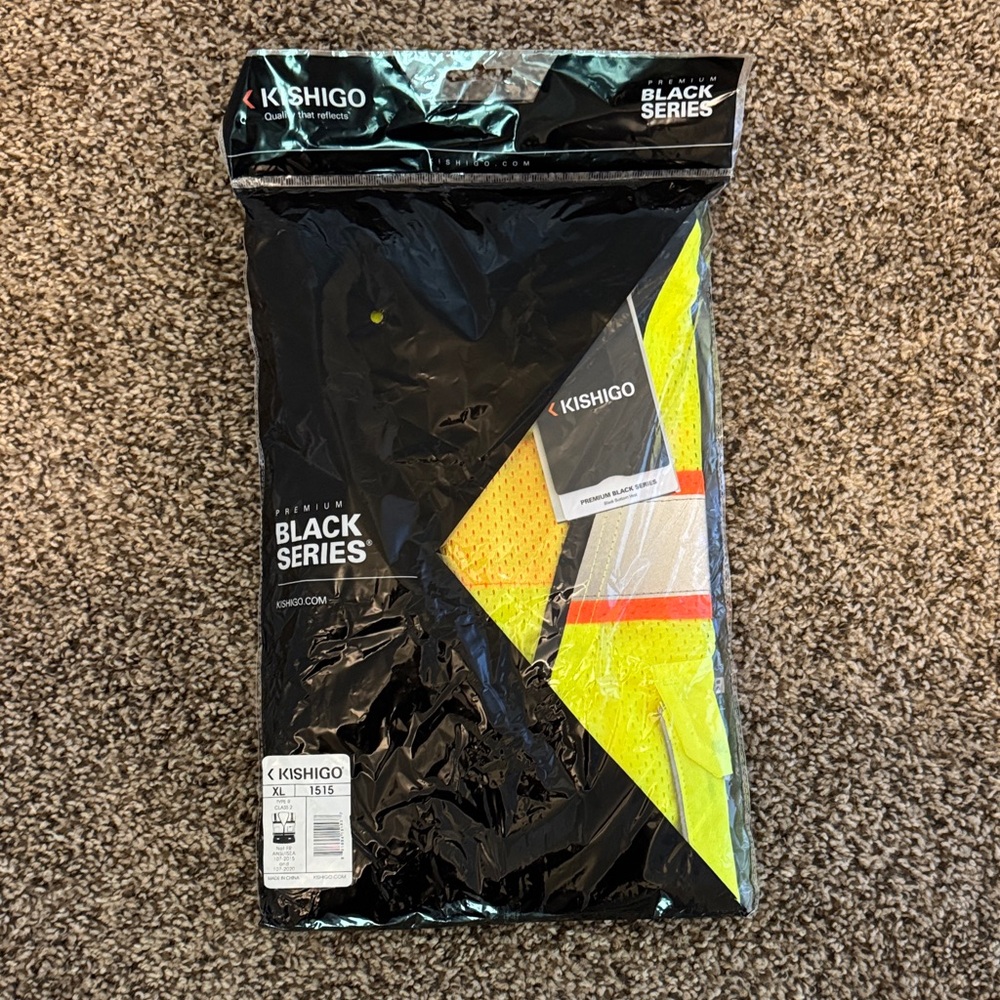 Men's High-Visibility Safety Vest - Yellow